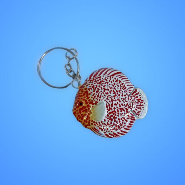 Albino Eruption Discus Key Ring